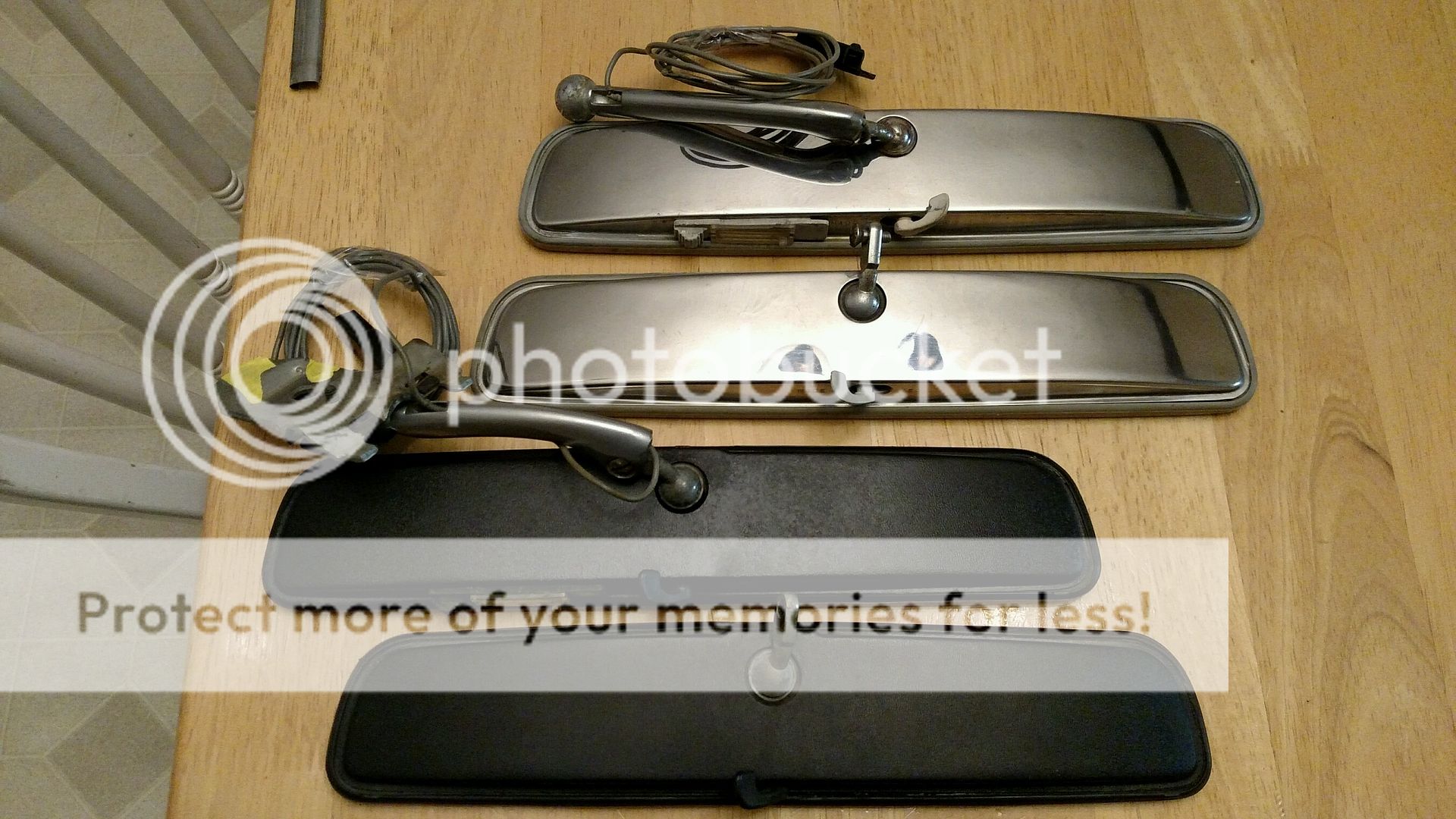 197072 inside rear view mirrors, resilvered, cleaned, & functional